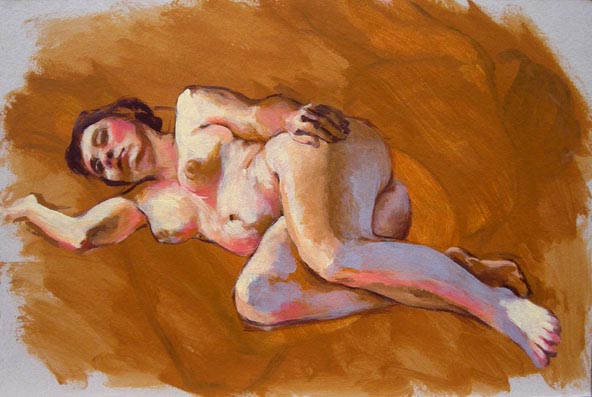 julie ricossé nu peinture 4