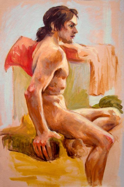 julie ricossé nu peinture 6